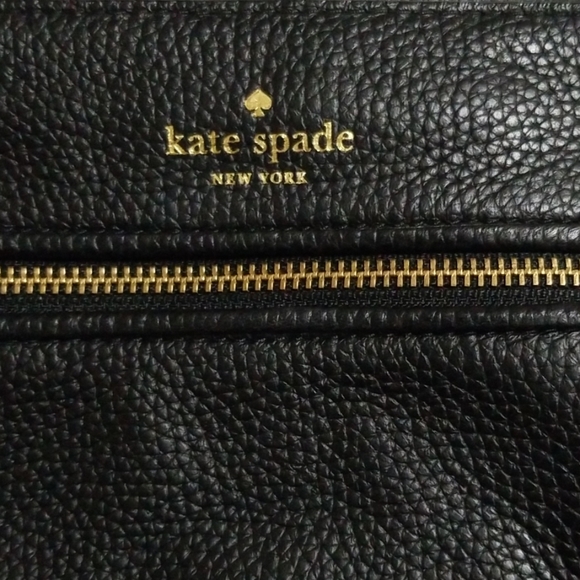 Kate Spade Black Leather Crossbody, with tags - Picture 2 of 5